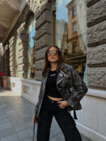 Leather Motorcycle Biker Jacket - Image 3