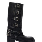 Biker Windsor in black sheepskin - GISEL MOIRE