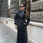 Leather Croco Coat