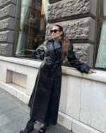 Leather Croco Coat - Image 2