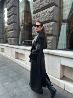 Leather Croco Coat - Image 3