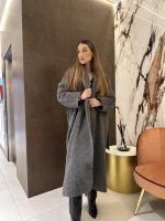 ALPACA AND WOOL COAT WITH BELT
