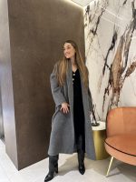 ALPACA AND WOOL COAT WITH BELT - Image 2