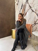 ALPACA AND WOOL COAT WITH BELT - Image 10