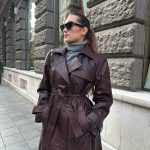 Leather Croco Coat