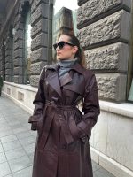 Leather Croco Coat