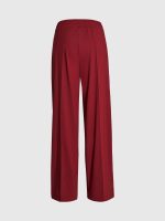 PRISM  Wide Leg Track Pants in Dark Berry ALPHA TAURI - Image 5