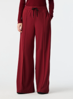 PRISM  Wide Leg Track Pants in Dark Berry ALPHA TAURI