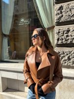 Tanned Vegetable Leather Jacket - Image 4