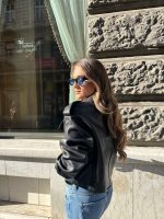 Grained Leather Jacket - Image 4