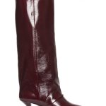 Matilda Burgundy Patent Leather Boots - GISEL MOIRE