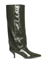 Matilda Green Patent Leather Boots - GISEL MOIRE