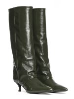 Matilda Green Patent Leather Boots - GISEL MOIRE - Image 2