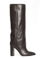 Dixi Dark Brown Calfskin Boots - GISEL MOIRE