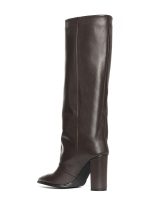 Dixi Dark Brown Calfskin Boots - GISEL MOIRE - Image 5