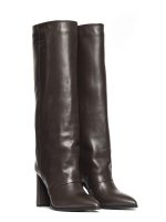 Dixi Dark Brown Calfskin Boots - GISEL MOIRE - Image 2