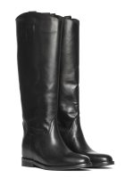 Yasmin Black Calfskin Boots - GISEL MOIRE - Image 2