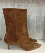Dana Ankle Boots in Arabica Suede - GISEL MOIRE