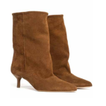 Dana Ankle Boots in Arabica Suede - GISEL MOIRE