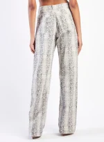 Federica Tosi - PYTHON PRINT DENIM JEANS - Image 2