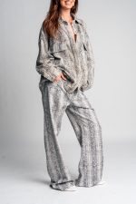 Federica Tosi - PYTHON PRINT DENIM JEANS