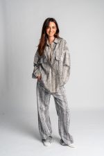 Federica Tosi - PYTHON PRINT DENIM JEANS - Image 3