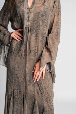 Federica Tosi snakeskin-print pussy-DRESS - Image 2