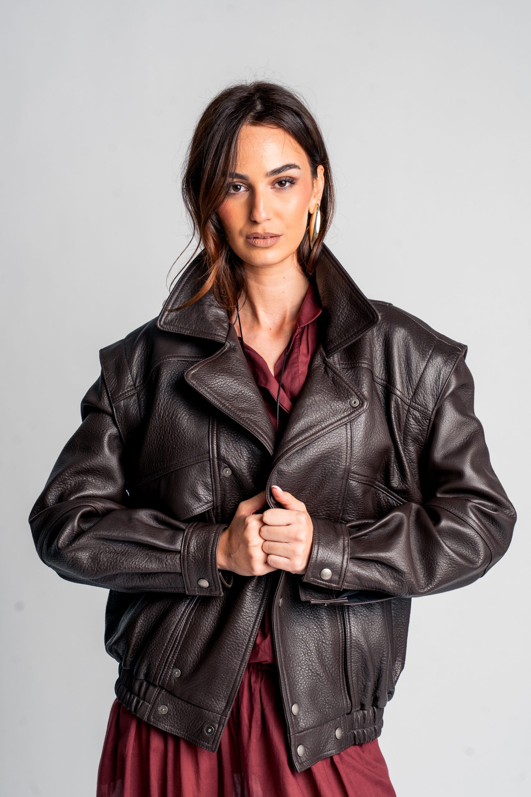 BRA02523 Leather Jacket - Image 1
