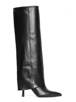 Emily Black Calfskin Boots - Image 2
