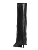 Emily Black Calfskin Boots - Image 5