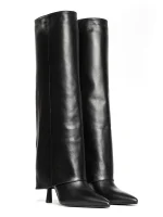 Emily Black Calfskin Boots