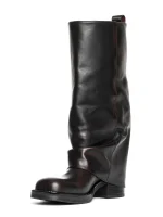 Manchester Biker in burgundy removed calfskin - Image 4