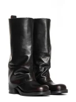 Manchester Biker in burgundy removed calfskin