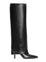 Samantha Black Calfskin Boots - Image 6