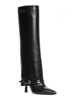 Samantha Black Calfskin Boots - Image 5