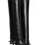 Samantha Black Calfskin Boots